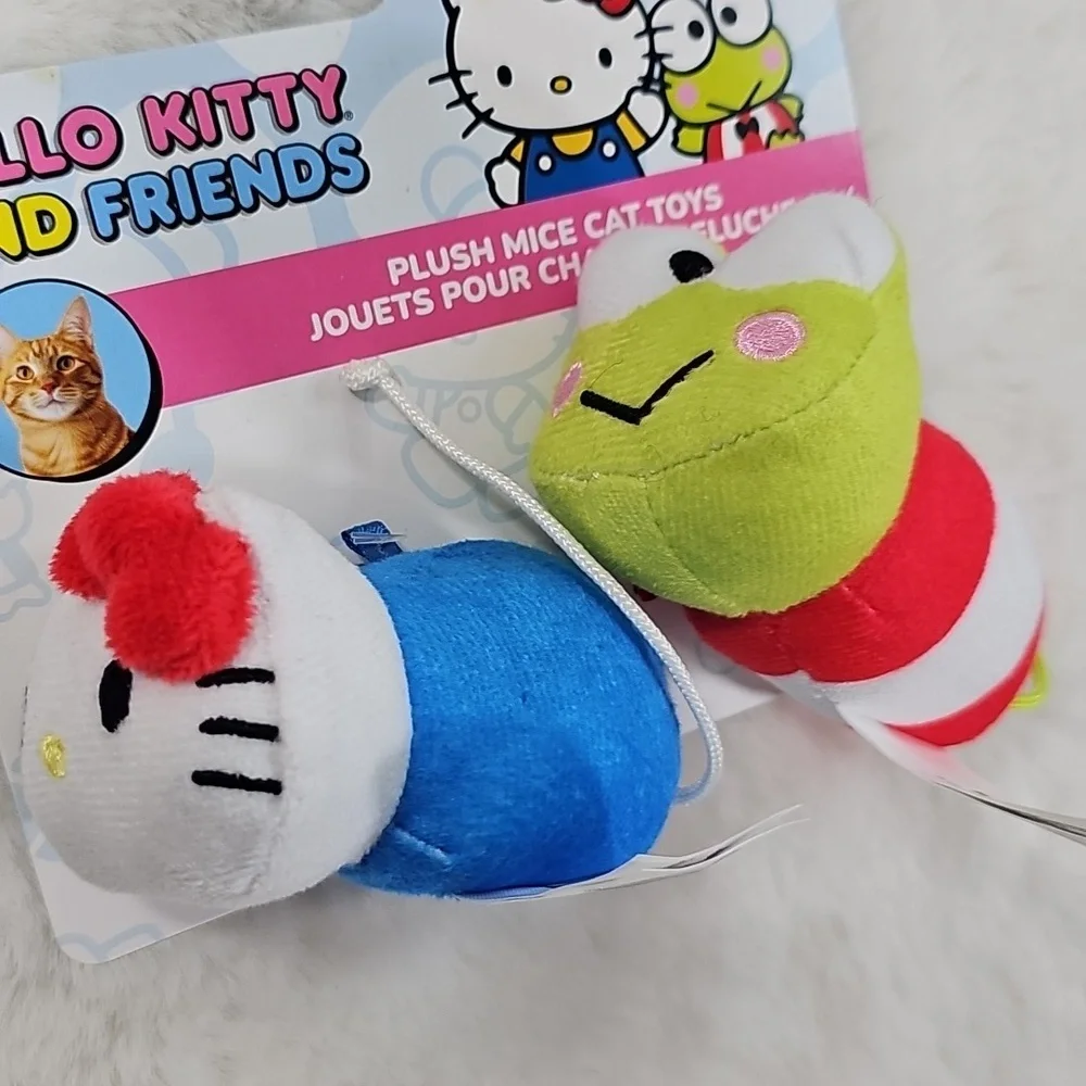 Hello Kitty And Friends Plush Mice Cat Toys W/ Cat Nip